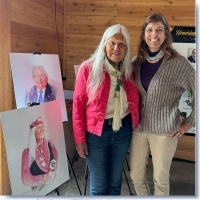 Watercolor Portrait of Tlingit Mary Peterson by Peg Gerrity