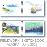 Alaska Research - Watercolor Fieldwork Sketchbook by Gerrity